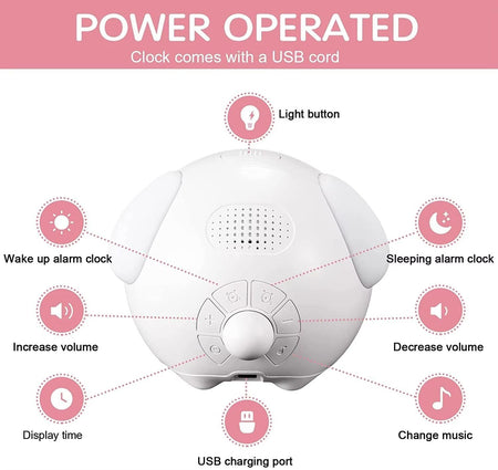 Child Alarm clock Digital Emotion Table Clock WIth Light Cute Cartoon Alarm Clock For Kids
