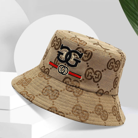 Spring and Summer Men's Bucket Hat Outdoor Uv Protection Wide-Brimmed Panama Hunting Hiking Hat Net Fisherman Hat Beach Sunscree