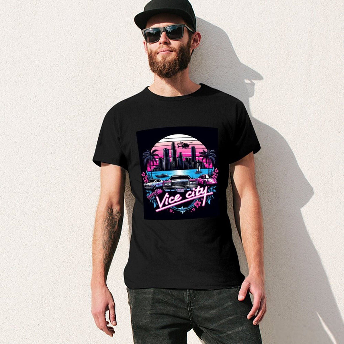2025 new model Welcome Vice City - Gta 6 GTA VI T-Shirt rapper graphic tees sweat gifts for friend plus size men clothing