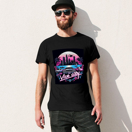 2025 new model Welcome Vice City - Gta 6 GTA VI T-Shirt rapper graphic tees sweat gifts for friend plus size men clothing