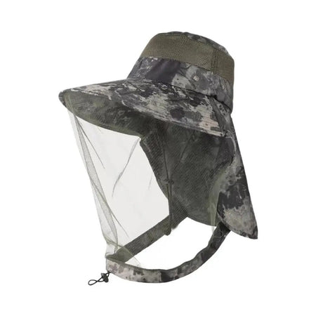Outdoor Head Face Mask Hat Net Cover Anti-mosquito Cover Mosquito Net Cap Travel Breathable Head Mesh Covers Fishing Caps