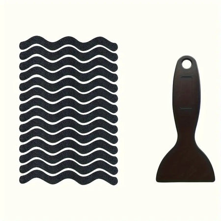 24Pcs Anti Slip Strips S-shaped Colorful Shower Stickers Bathtub Shower Stair Floor Safety Tape Bathroom Mats Bath Supplies