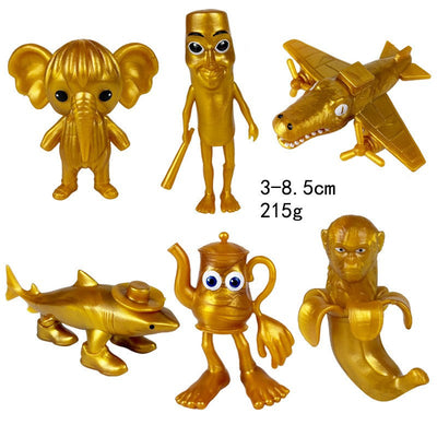 Italian Brainrot Tung Sahur Figure Toy Tralalero Tralala Figures Bombardino Crocodilo Shimpanzini Bananini Model Decor Doll Gift