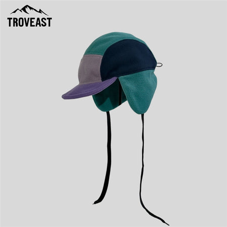 Windproof Thermal Fleece Winter Hat Five Panel Fisherman Style Cycling Outdoor Cold Weather Ear Protection for Winter Sports?