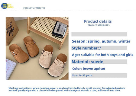 2025 Children's Birkfoot Summer New Anti-slip Soft Bottom Single Shoes Girls Boys Baby Bean Bean Birk Foot Slippers Summer