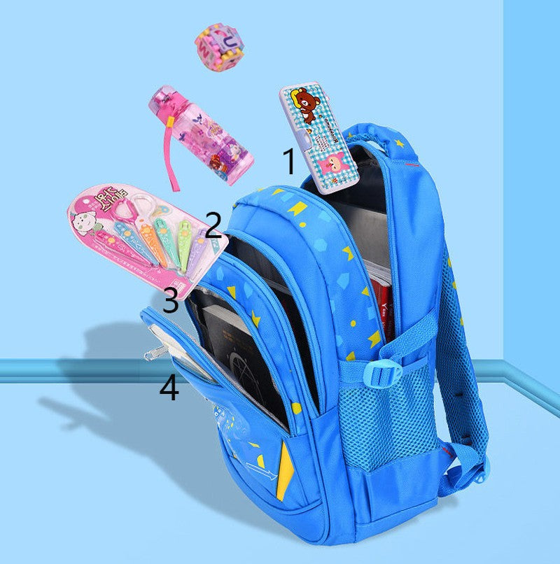 Kid's Shoulder Bag Geometry Pattern Teen Children Backpack Fashion Schoolbag Boy Girl Backpack Book Bag Waterproof Mochila ?