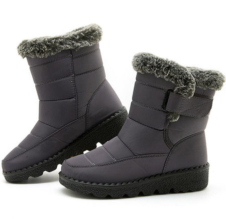 Women's Boots 2025 Trend Winter Shoes For Woman Winter Boots Ankle Low Heels Botas Mujer Waterproof Snow Boots With Fur Shoes