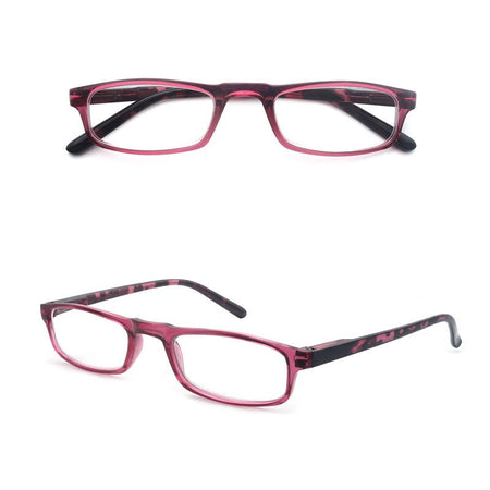 Women Men Reading Glasses Classic Small Rectangle Frame Spring Hinge Ulrta Comtable Wear Readers Eyeglass with Diopters