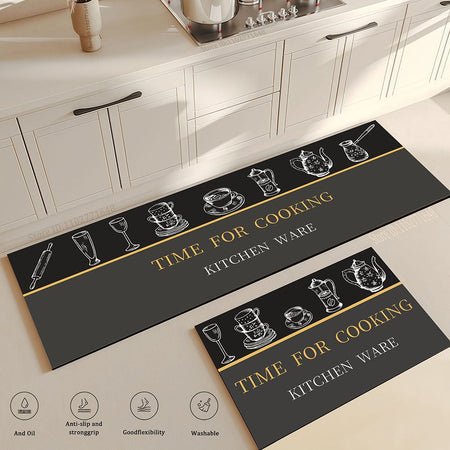 Modern Kitchen Rug Hallway Entrance Doormat House Bathroom Non-Slip Foot Mat Living Room Floor Bedroom Decoration Carpet Custom