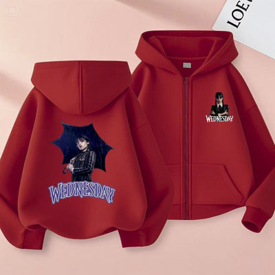 Adams Children's Hooded Cardigan 2D Printed For Boys and Girls Aged 2-12 Sweet Cool Versatile cute Fun and Energetic