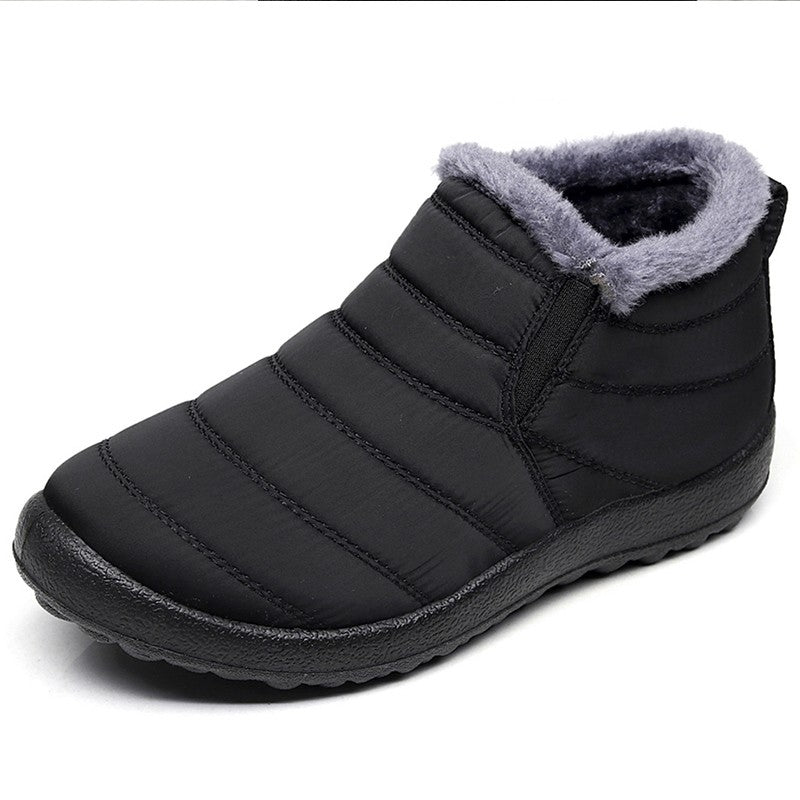 Women Boots Waterproof Winter Boots Fur Shoes Women Slip On Ankle Boots Snow Botas Mujer 2025 Winter Shoes Couple Short Boot