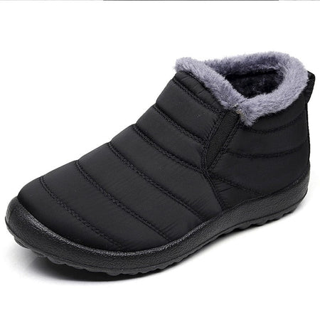 Women Boots Waterproof Winter Boots Fur Shoes Women Slip On Ankle Boots Snow Botas Mujer 2025 Winter Shoes Couple Short Boot