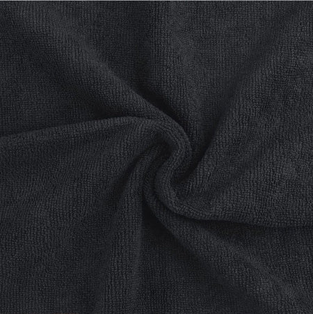 Black Microfiber Salon Hair Drying Towel Guest Used Hand Towels Hair Stylist Spa Bath Hair Drying Towel Cleaning Towel