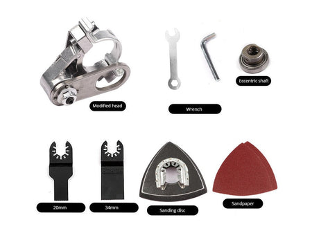 Angle Grinder Modified Oscillating Tool?Renovator Saw Slotting Machine Multifunction Power Woodworking Tool With Trimmer Blades