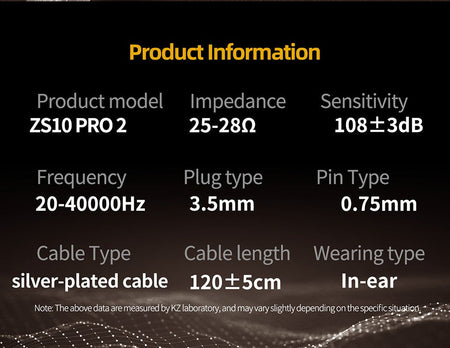 KZ ZS10 Pro 2 Metal Earphone HIFI In Ear Bass Earbud 4-Level Tuning Switch Headphone Sport Monitor Sound Noise Reduction Headset