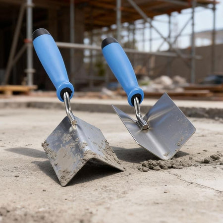 R9UF Outer Internal Corner Trowel Diatom Mud Construction Auxiliary Tool Stainless Steel Plastering Finishing Tool
