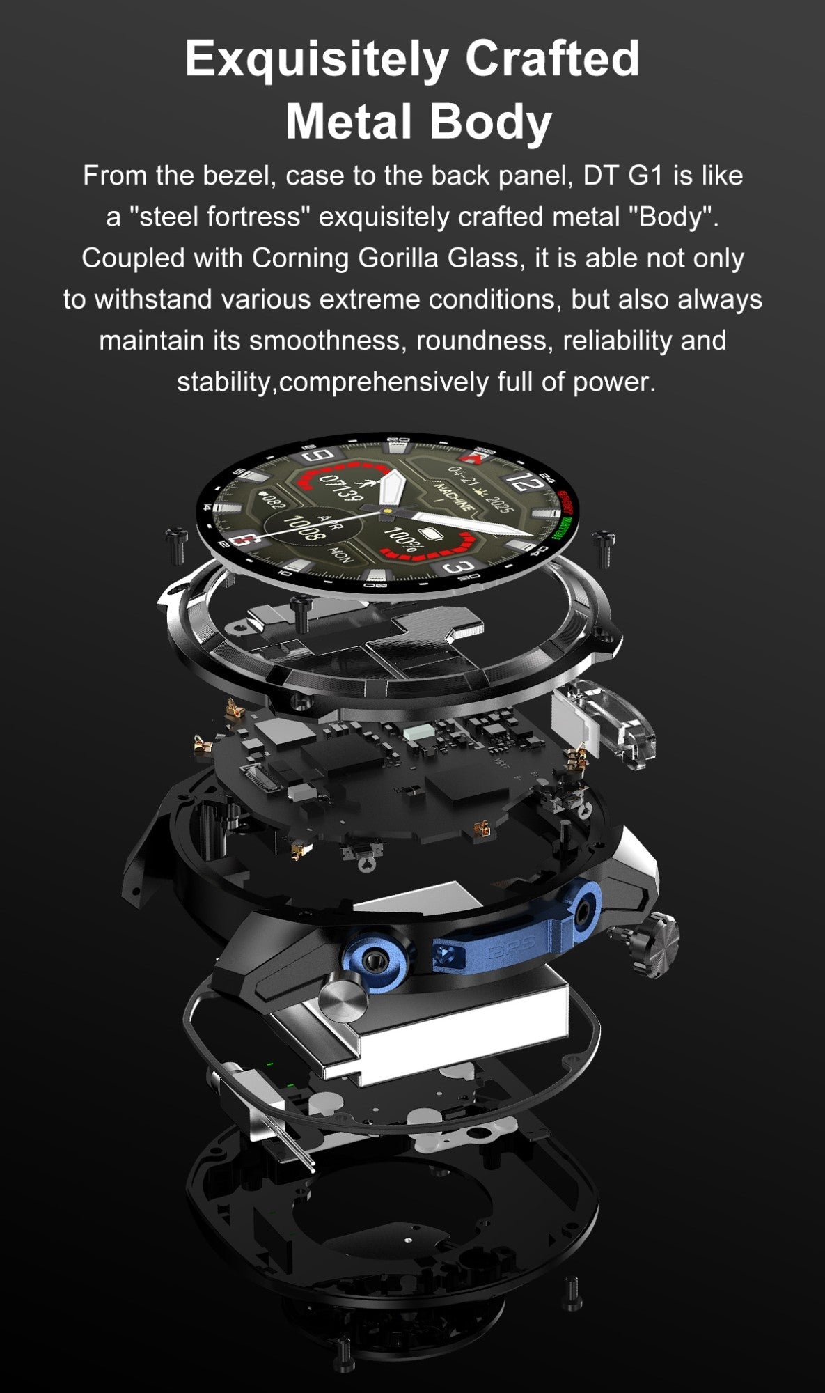 NEW 4GB Memory Video Player Smart Watch AMOLED With GPS Offline Maps Military Sports Smartwatch Men 30m Swim Waterproof Bracelet