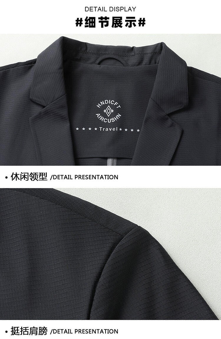 2025 Summer Ice Silk Thin Sunscreen Suit Jackets for Men Classic Business Casual Blazers Wedding Social Dress Coat Men Clothing