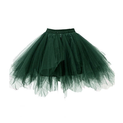 Women's Tulle Skirt 1950s Vintage Skirts Adult Ballet Crinoline Tulle Skirt Fluffy Princess Petticoat Underskirt Dancing Dress