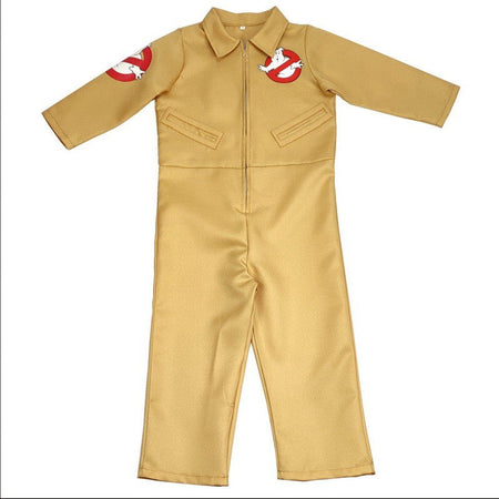 Kids Adult Ghostbusters Costume Cosplay with Proton Pack Men Boys Girls Ghostbusters Jumpsuit Ghost Hunter for Halloween Outfits