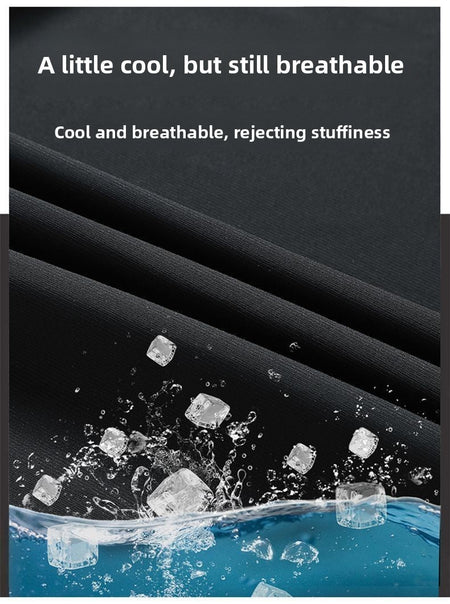 Ice Silk Casual Pants for Summer Thin Loose Fast-drying Stretch Breathable Sports Pants Jogger Man Gym Shirt Quick Football Mens