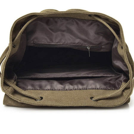 New High Quality Canvas Men Backpack Large Shoulder School Bag Rucksack For Boys Travel Fashion Camping Bags Fashion Simple Bags