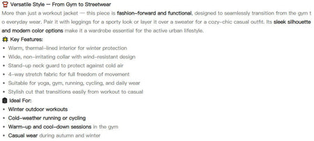 Women's High-End Velvet Yoga Jacket Stand Collar Long Sleeve Fitness Running Training Top for Autumn Winter Sports