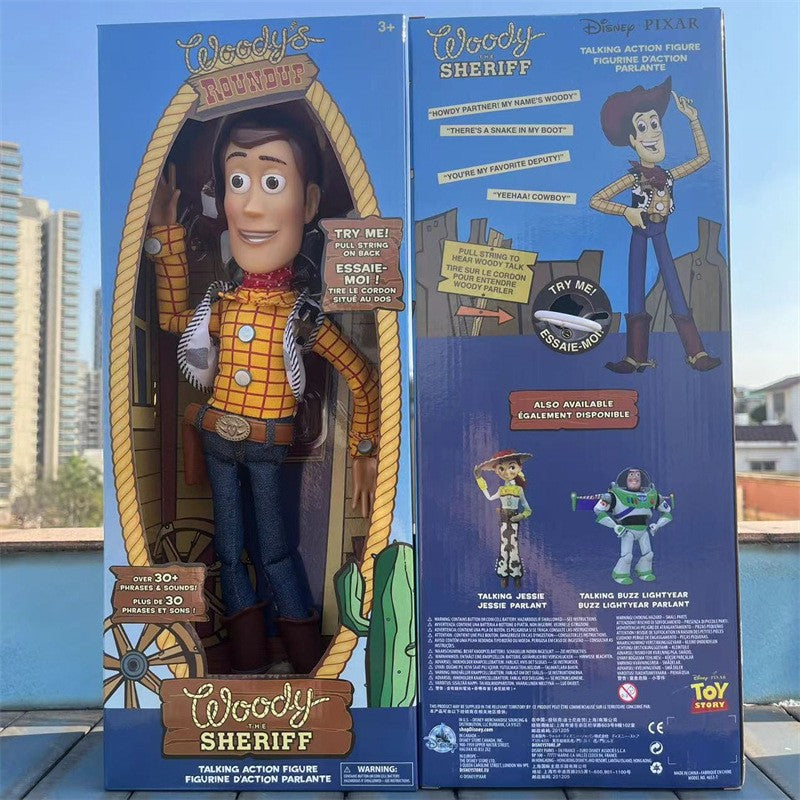 Anime Figurine Toy Story Action Figure Woody Jessie Buzz Lightyear Model Statue Desktop Decoration Ornament Collection Toy Gifts