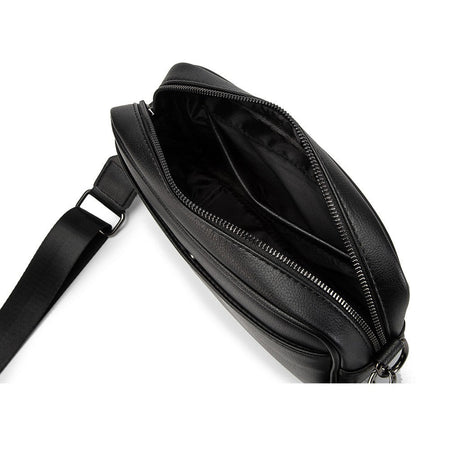 Fashion Luxury Men's Crossbody Bag Business PU Leather Shoulder Bags Men Solid Flap Messenger Bag Men Zipper Ipad Bag 2025 New