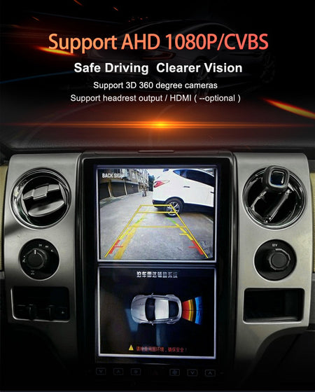 14.4 Inch Android 13 128GB For Ford F150 Raptor 2009-2014 Tesla Style Car GPS Navigation Multimedia Player Radio Tape Headunit