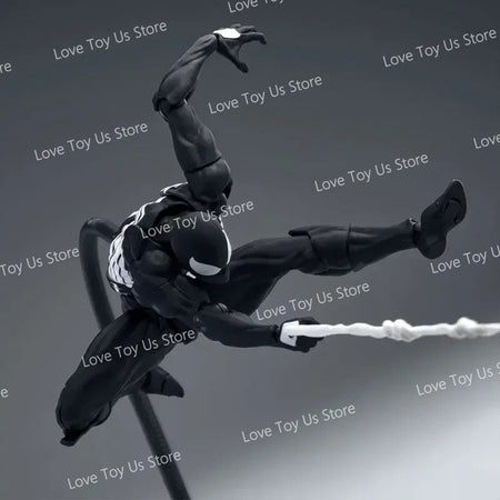 Original Mess Toys Spider Figure Black Suit Neighbor Symbiote Scarlet Spider Kaine Parker Black Red Spider Action Figure Toys