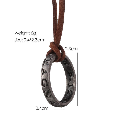 ZRM Jewelry Necklace Game Uncharted 4 A Thief's End Nathan Drake Necklaces Cord Chain Long Necklace jewelry Men Accessories