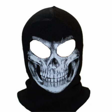 Halloween new mask Black Mask Balaclava Beanies Hats Men Ghost Skull Full Face Warmly Mask Hood Beanie Ggorros Hombre Casquette