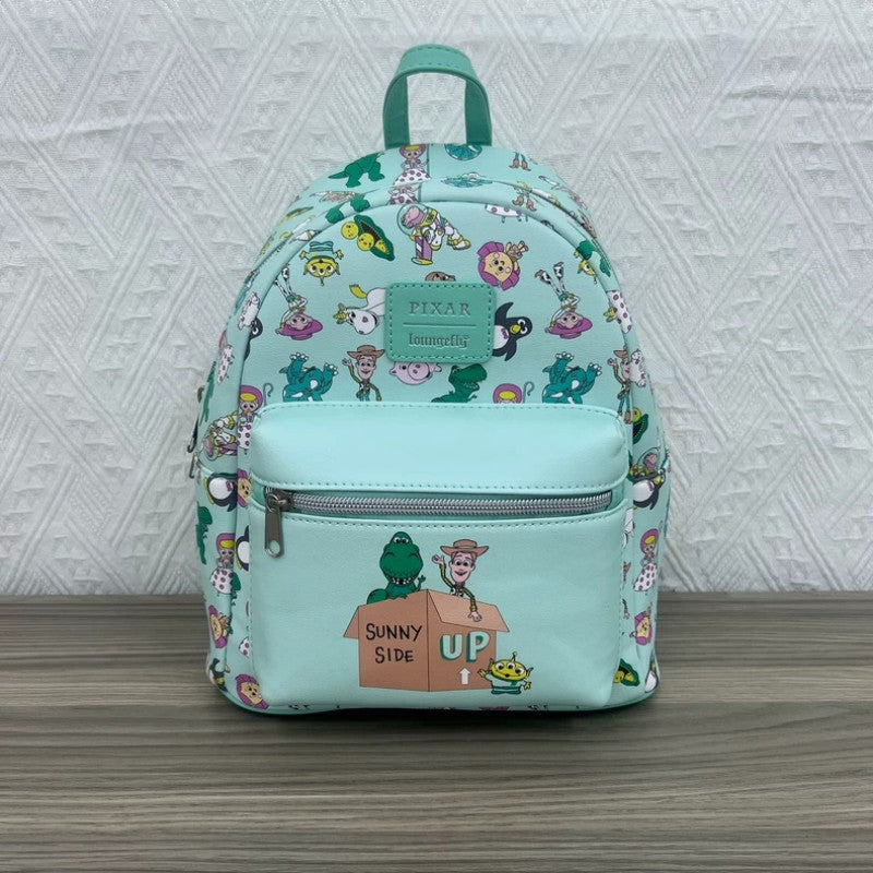 Loungefly Pixar Toy Story Backpack Mini Children'S Printed Backpack Cartoon Fashion Cute Girls Travel Bag Kids Birthday Gift