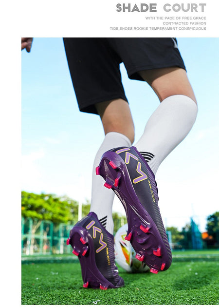 New Men Women Football Field Boots Studded Comfortable Unisex Soccer Shoes Cleats Ultralight Professional Sneakers Comfortable