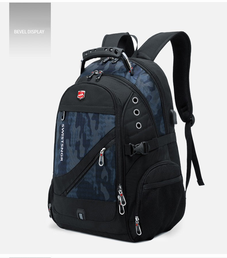 Brand Men's Backpack Anti-theft Waterproof 17inch Laptop Backpacks USB Charging Business Travel Backpack School Bag Male Mochila