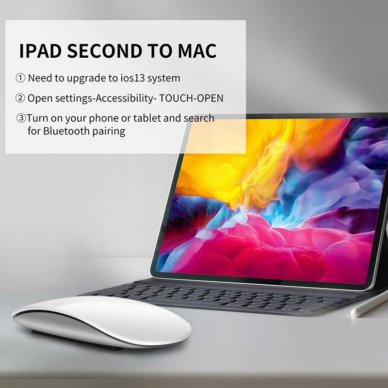 Xiaomi Wireless Bluetooth Magic Computer Mouse Rechargeable Touch Slim Ergonomic Dual-Mode Silent PC Mice For Apple Macbook Air