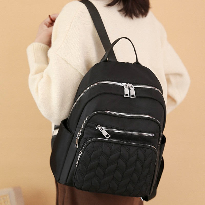 Men's and women's Oxford cloth backpacks, nylon travel backpacks, casual and fashionable canvas backpacks