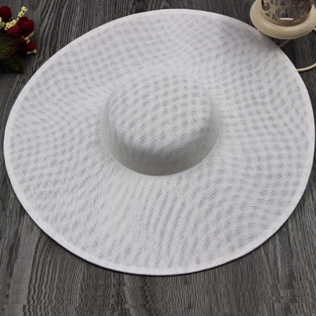 Fashion Ladies 38CM Round Fascinators Beses Wedding Headdress Ladies Millinery Hat Fascinator DIY Hair Accessories