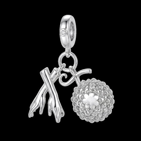 Nicole Robin Akuma No Mi Anime Flower-Flower Fruit Charms for Original 925 Charms Bracelet Silver Charm Bead for Women Jewelry