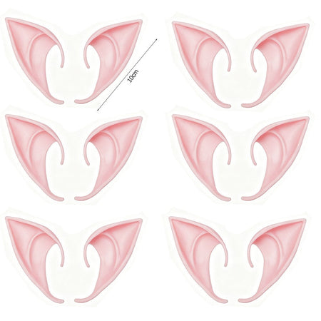 Halloween Elf Ears Latex Simulation Ears Props Fairy Angel Cosplay Mask Halloween Costume Accessories Mascaras Halloween Party