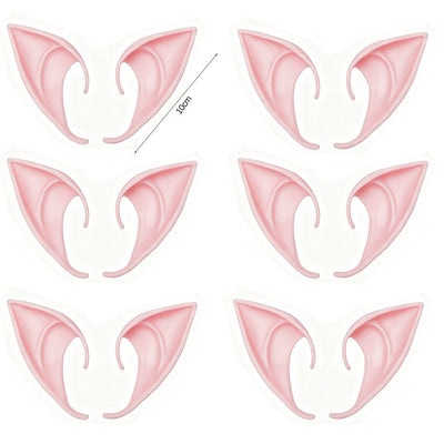 Halloween Elf Ears Latex Simulation Ears Props Fairy Angel Cosplay Mask Halloween Costume Accessories Mascaras Halloween Party