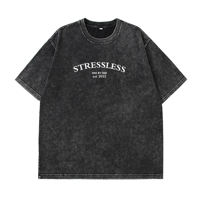 Cotton Washed T-shirt for Women New Attitude Fashion Leopard Prints Tops Loose O-Neck Oversized Short Sleeve Y2k Female Clothes