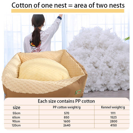HOOPET Winter Dog Deep Sleep Warm Pet Mattress For Dogs Cats Dog Kennel Pet Bed Products