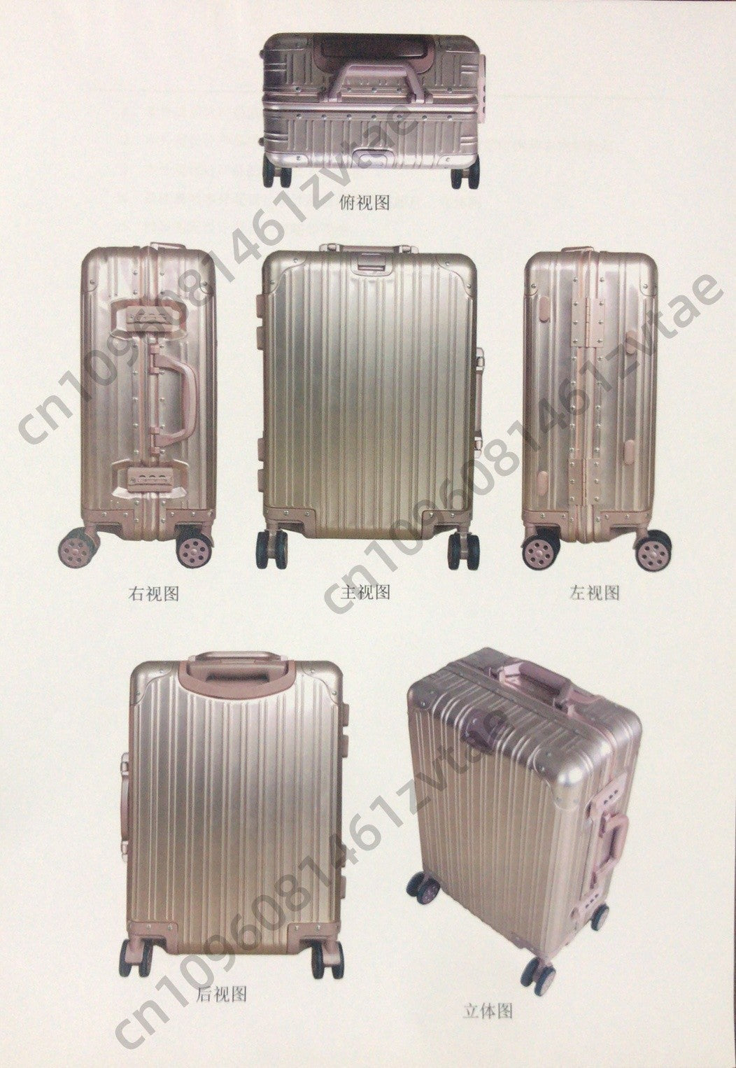 100% Aluminum-magnesium Alloy Travel Suitcase High Quality Rolling Luggage 20/24/26/29'' Trolley Luggage Carry-On Cabin Suitcase