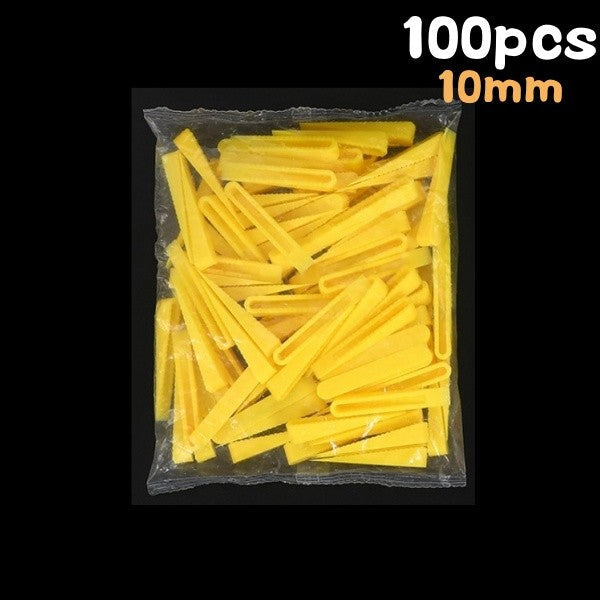 100pcs Reusable 5/6/10mm Plastic Tile Wedge Spacer Leveling Clips Floor Locator Ceramic Tiling Laying Adjustment Construction To