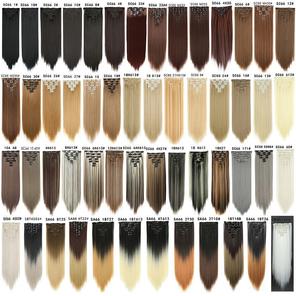 Synthetic Straight Tape In Hair Extensions 10pcs Natural Hair Extension 24inch For Women Invisible Double Sided Free Style