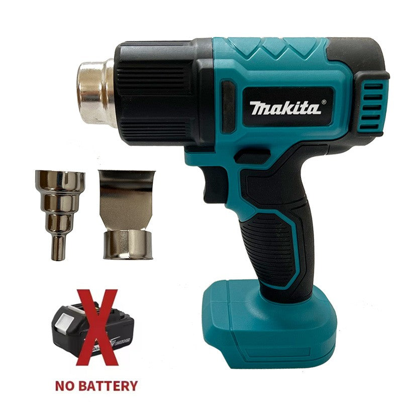 Makita Digital Display Electric Air Guns Cordless Heat Gun 2 Nozzles Industrial Shrink Wrapping Hot Air Gun for 20V Battery