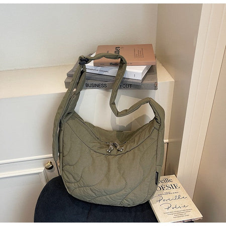 New Commuting Crossbody Bags for Women Fashion Texture and Simple Hobo Shoulder Bag Large Capacity Versatile Bags for Travel