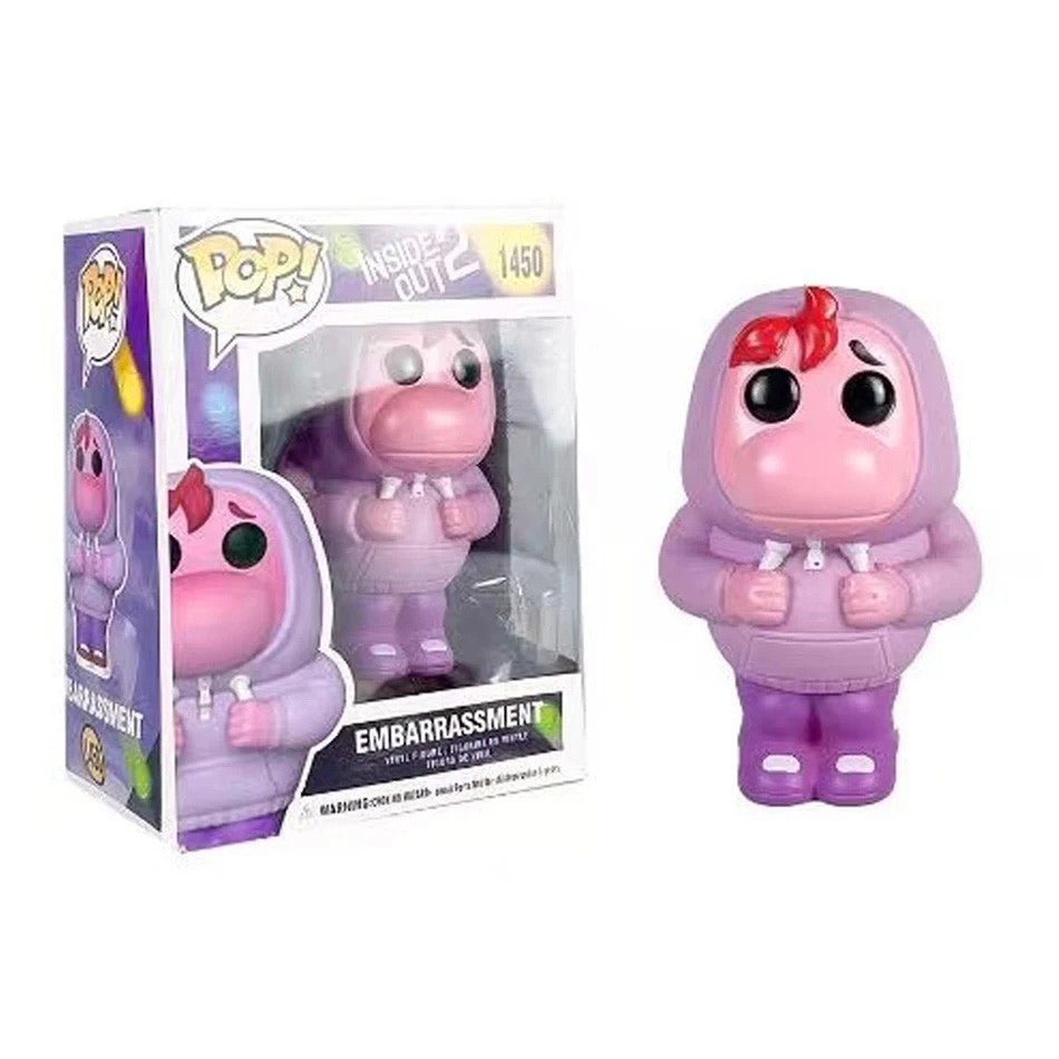 Anime inside out 2 Joy Anxiety Anger Sadness Disgust Fear POP Figure Action Toys Cartoon Movie PVC Doll Figurines